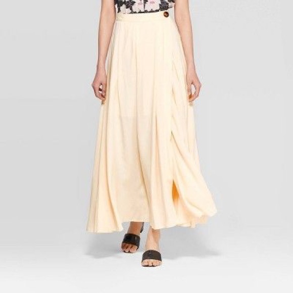 Cream Maxi Skirt - Picture 2 of 6
